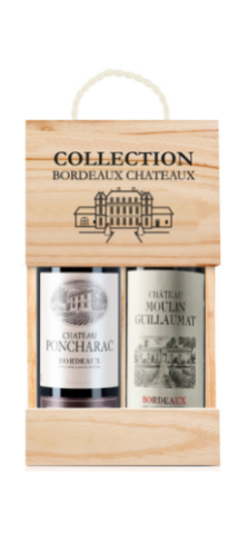 Bordeaux Collection x 2 in Wooden Box (Cht Dubois, Cht Poncharac) –  TheStoreMalta